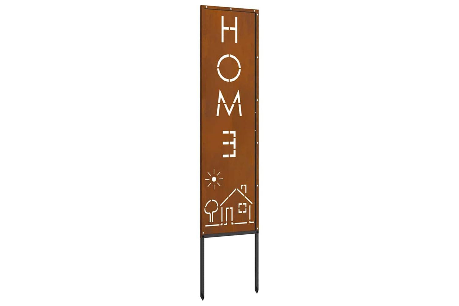 Garden Privacy Screen Rusty 32 X140cm Weathering Steel-6