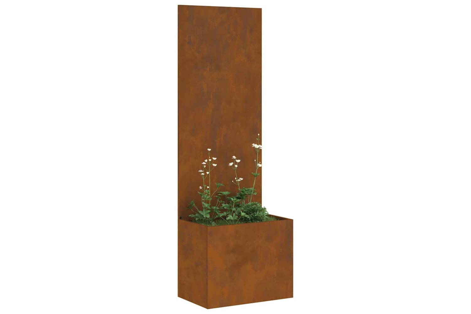 Garden Privacy Screen Rusty 50 X 140 Cm Weathering Steel-3