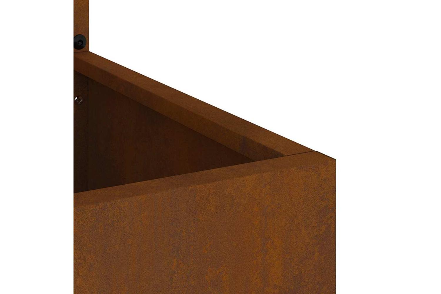 Garden Privacy Screen Rusty 50 X 140 Cm Weathering Steel-9