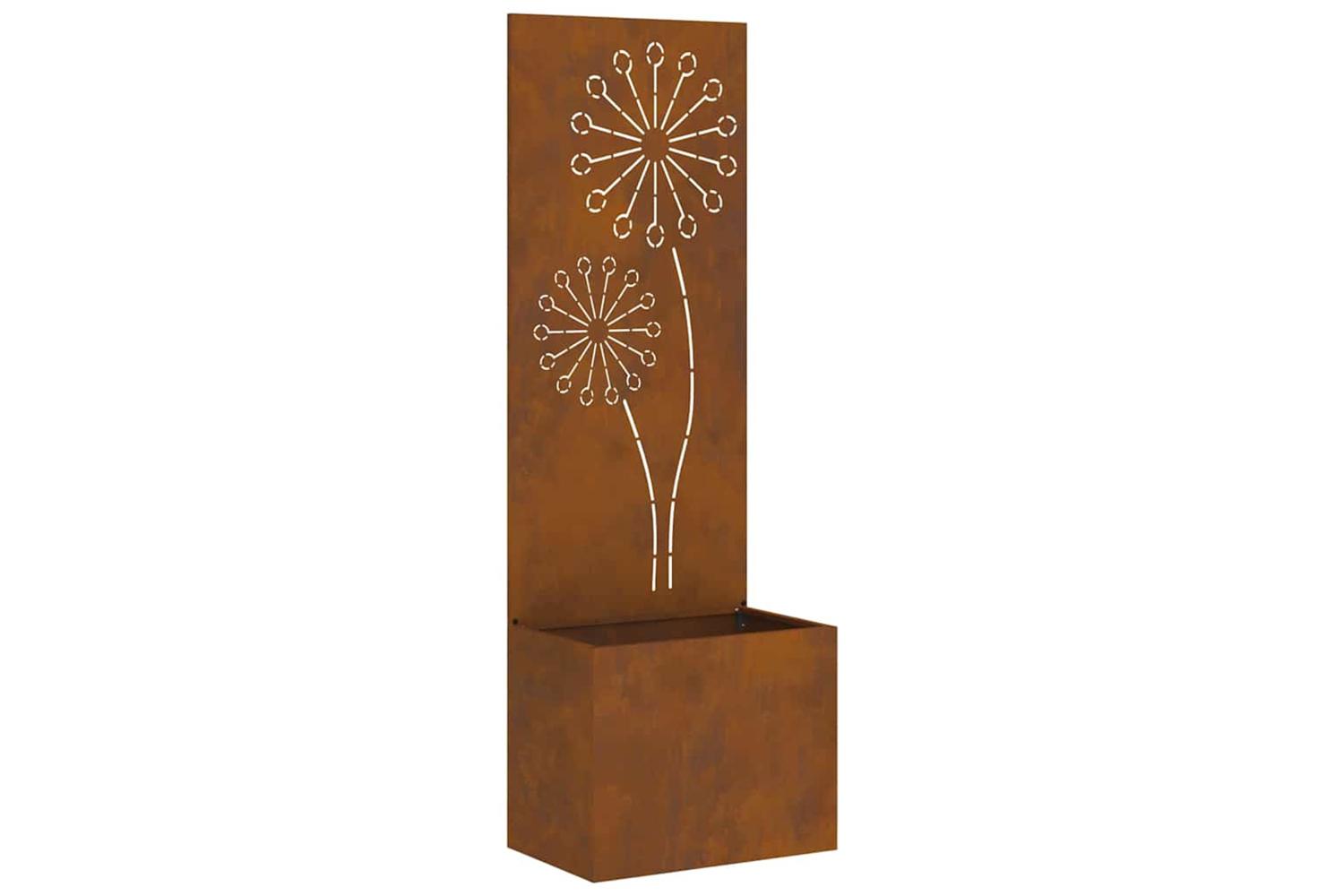 Garden Privacy Screen Rusty 50 X 140 Cm Weathering Steel-2