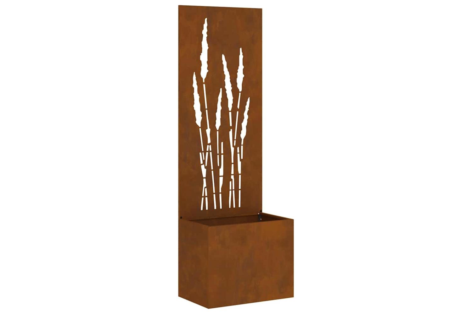 Garden Privacy Screen Rusty 50 X 140 Cm Weathering Steel