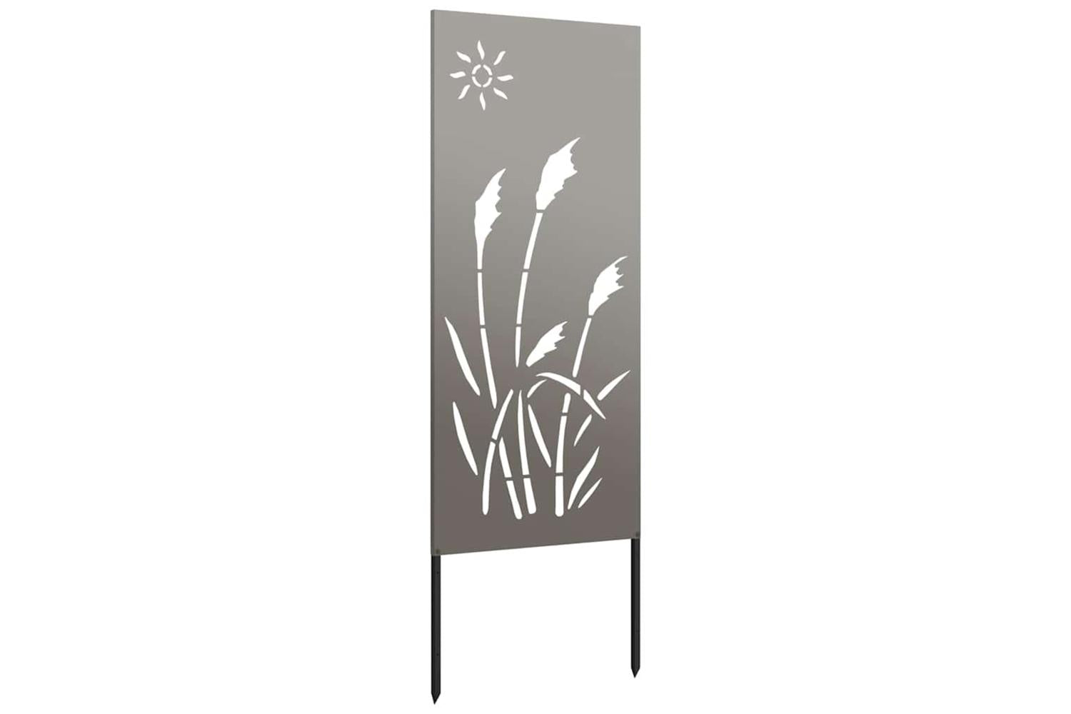 Garden Privacy Screen Rusty 50 X140cm Weathering Steel-5