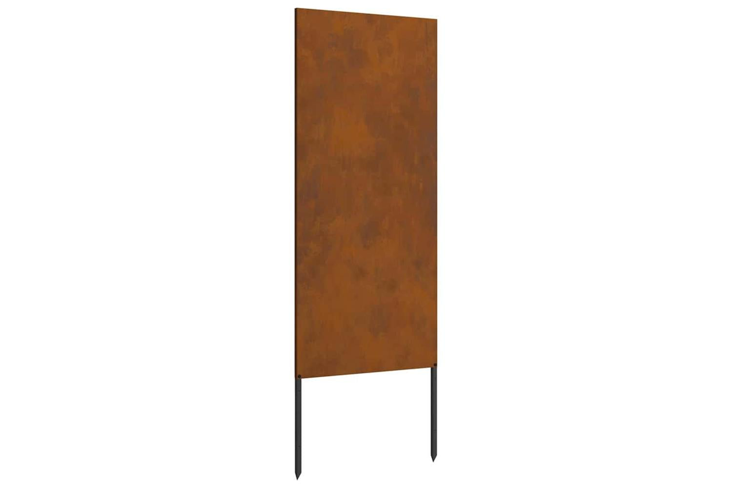 Garden Privacy Screen Rusty 50 X140cm Weathering Steel-2