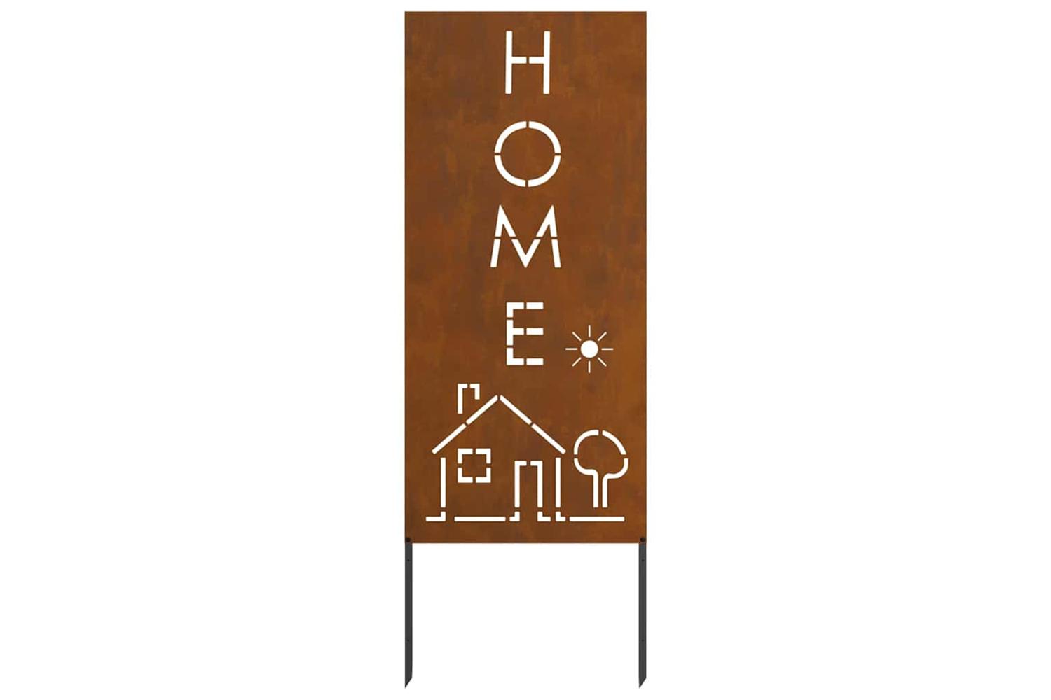 Garden Privacy Screen Rusty 50 X140cm Weathering Steel-4