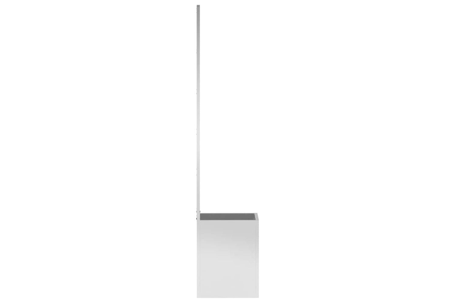 Garden Privacy Screen Silver 32 X 140 Cm Galvanised Steel-6