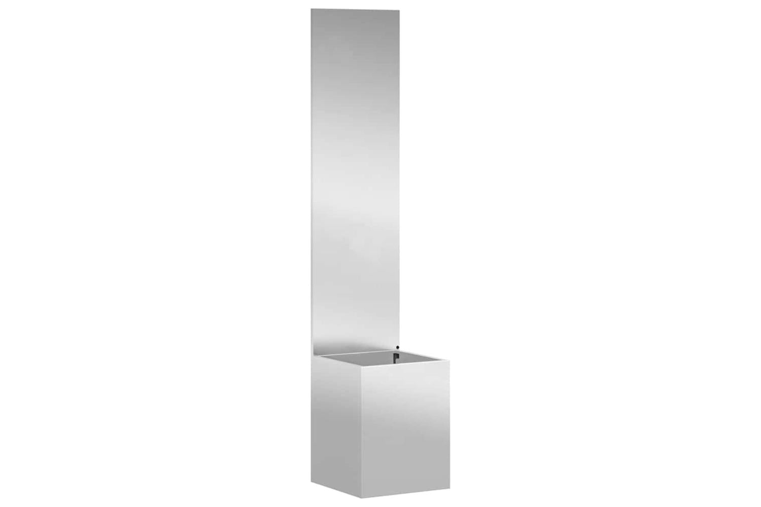 Garden Privacy Screen Silver 32 X 140 Cm Galvanised Steel-2