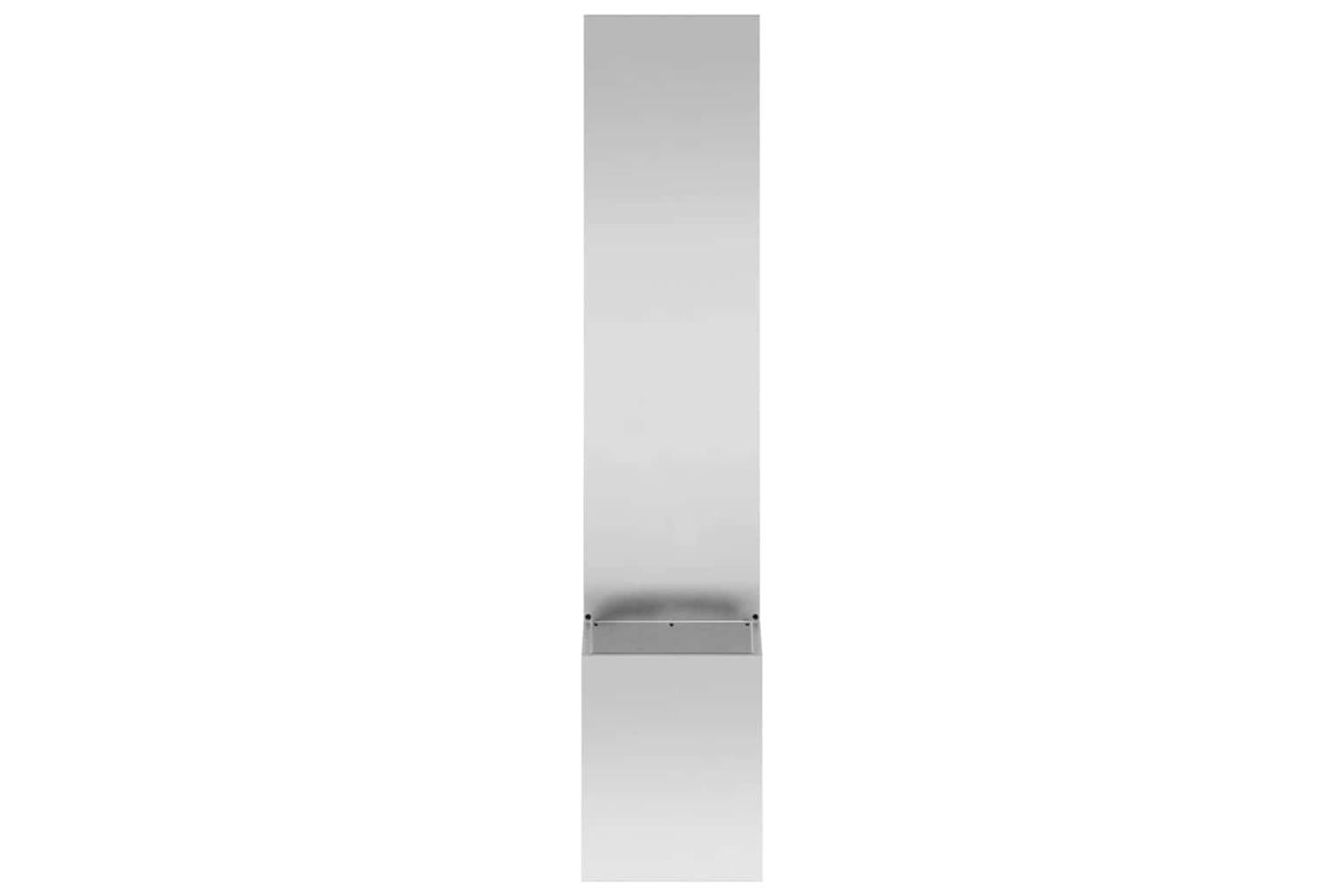 Garden Privacy Screen Silver 32 X 140 Cm Galvanised Steel-5