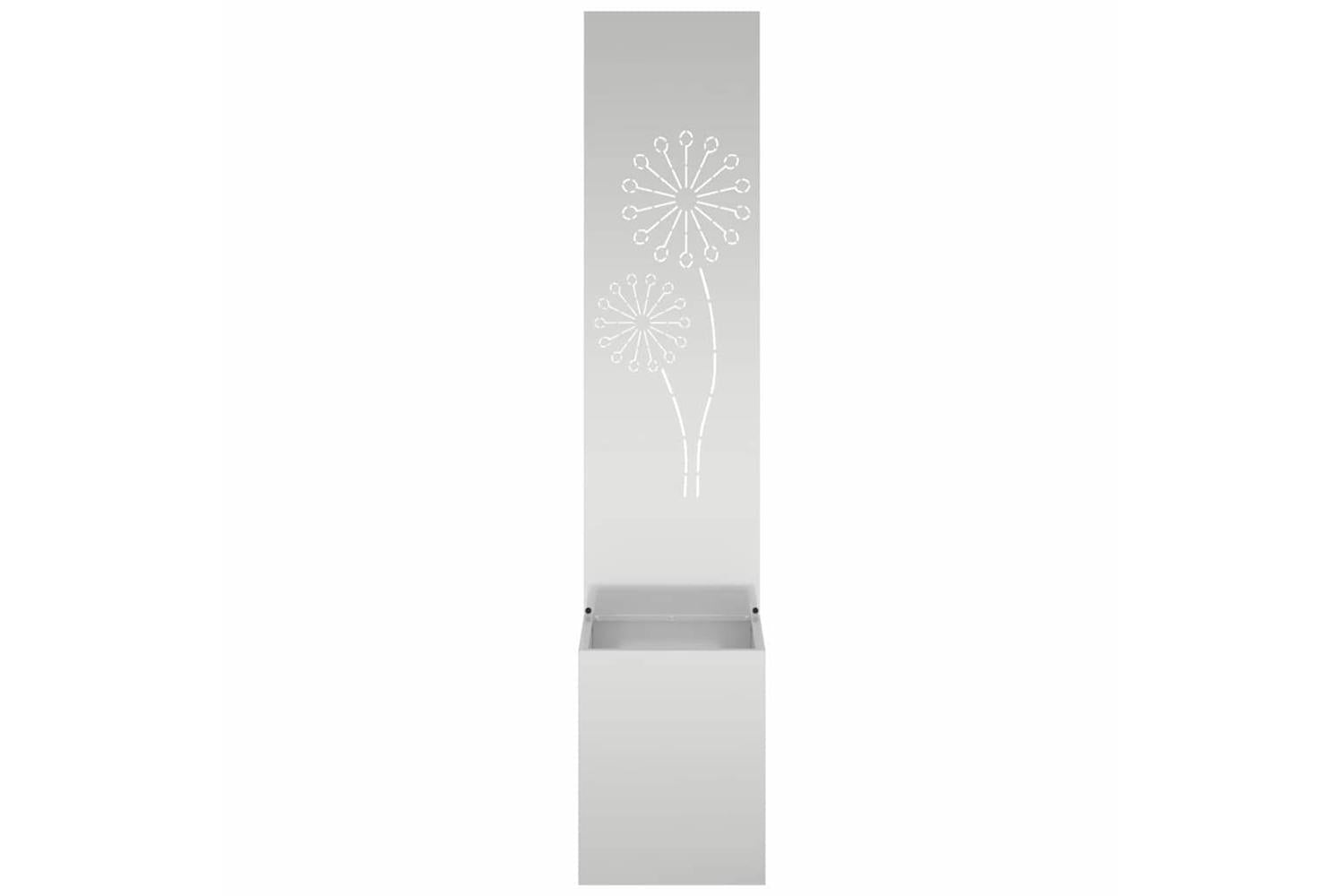 Garden Privacy Screen Silver 32 X 140 Cm Galvanised Steel-5