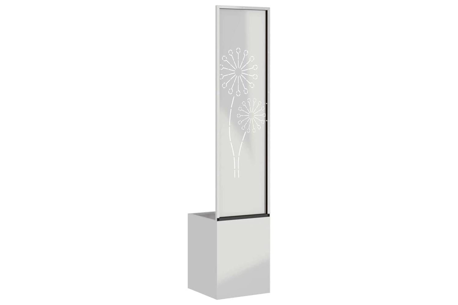 Garden Privacy Screen Silver 32 X 140 Cm Galvanised Steel-7