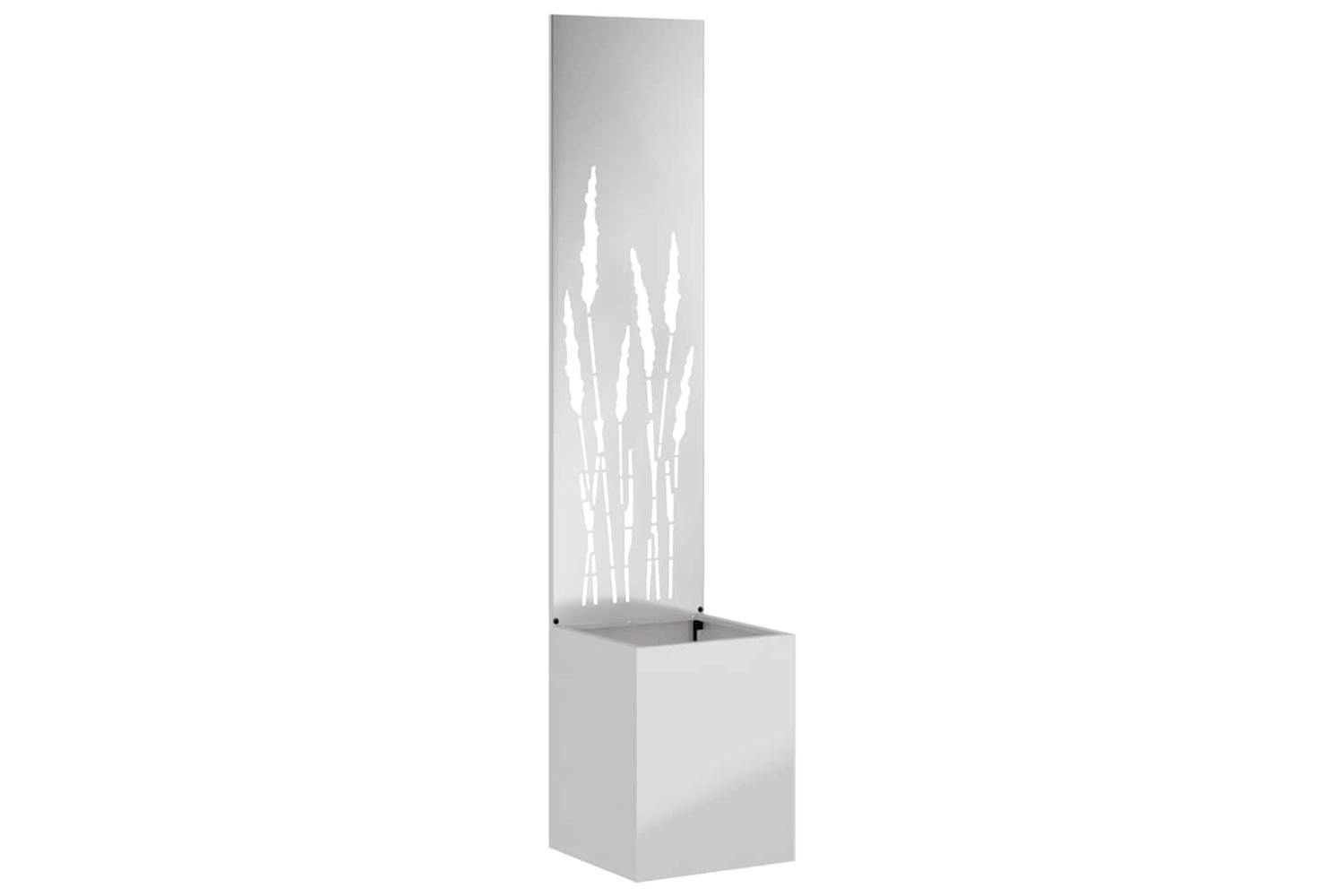 Garden Privacy Screen Silver 32 X 140 Cm Galvanised Steel-2