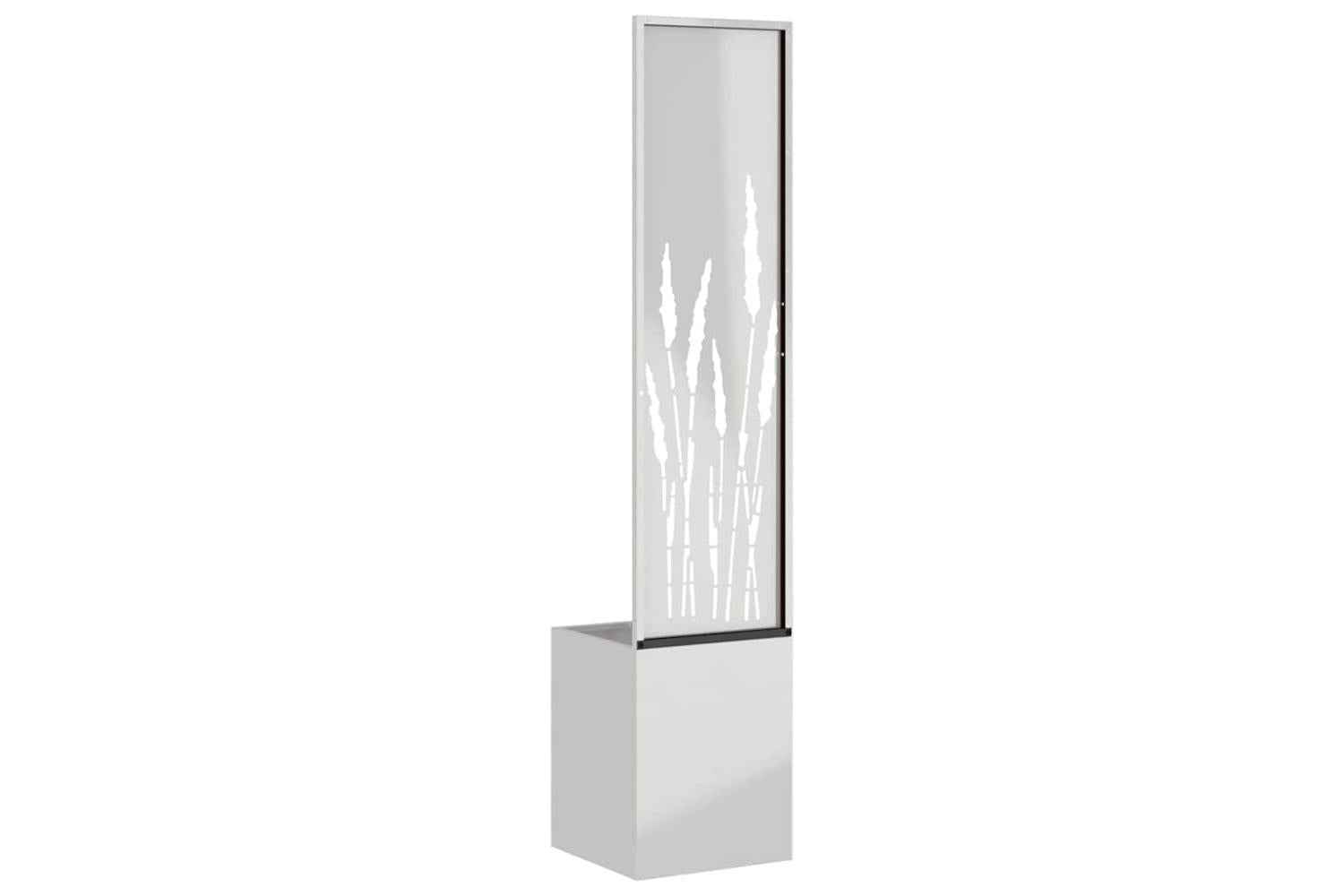 Garden Privacy Screen Silver 32 X 140 Cm Galvanised Steel-7