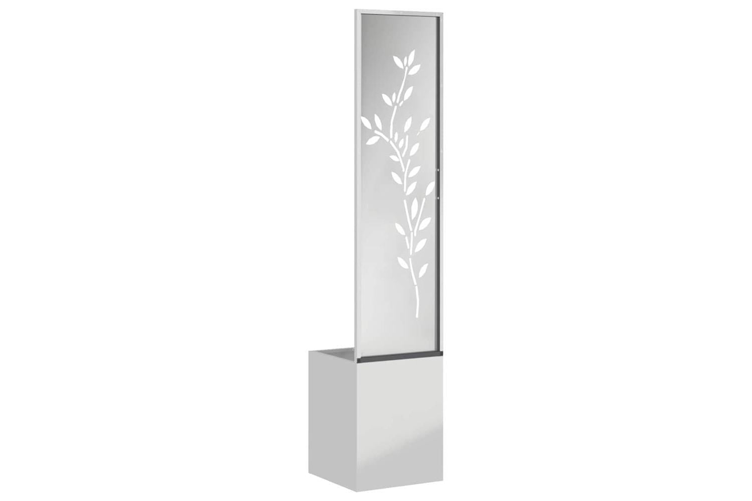 Garden Privacy Screen Silver 32 X 140 Cm Galvanised Steel-7