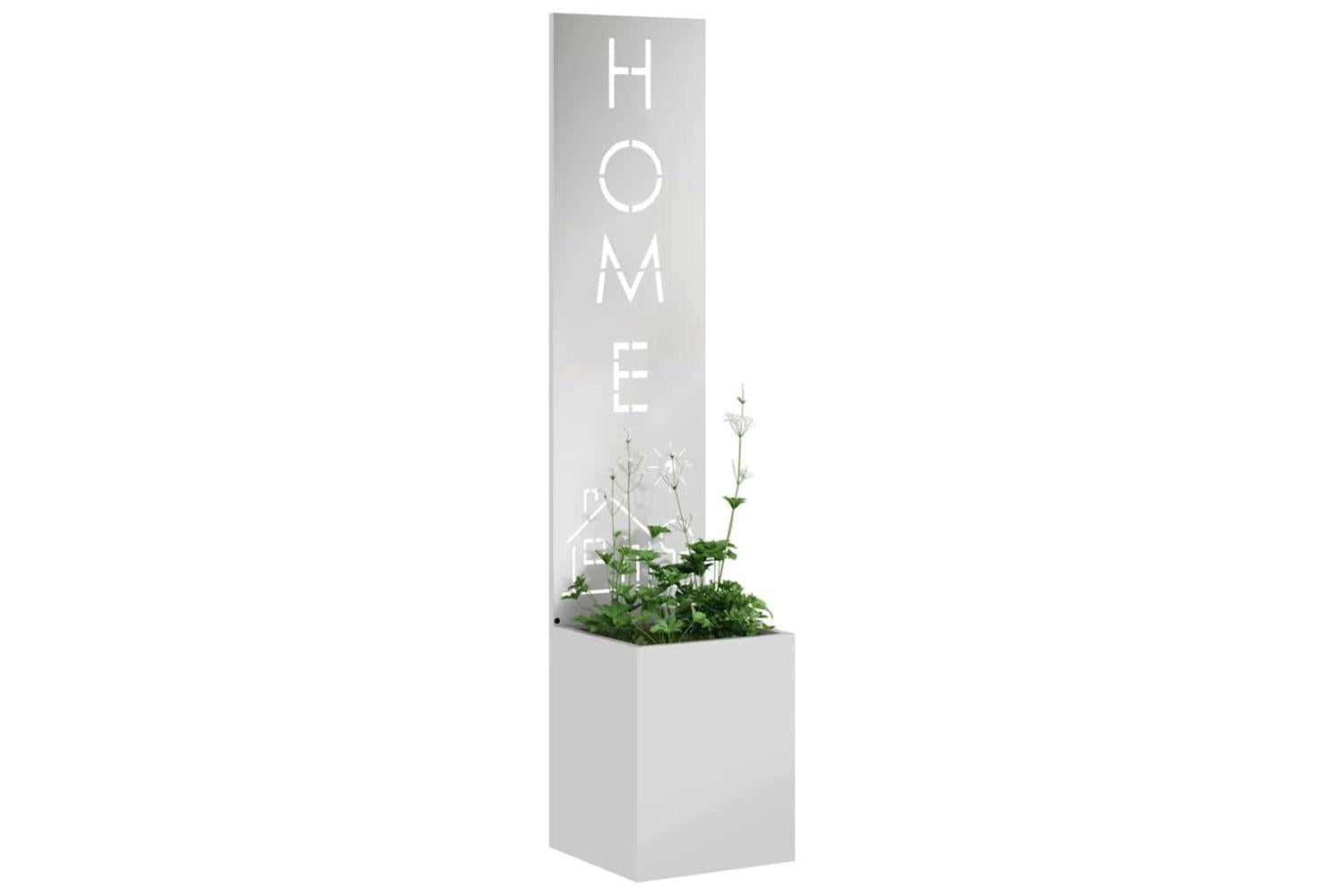 Garden Privacy Screen Silver 32 X 140 Cm Galvanised Steel-3