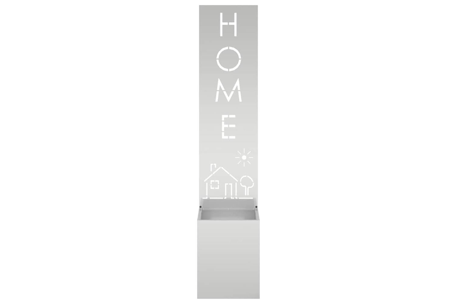 Garden Privacy Screen Silver 32 X 140 Cm Galvanised Steel-5