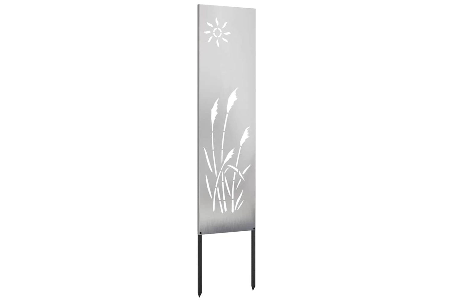 Garden Privacy Screen Silver 32 X140cm Stainless Steel-4