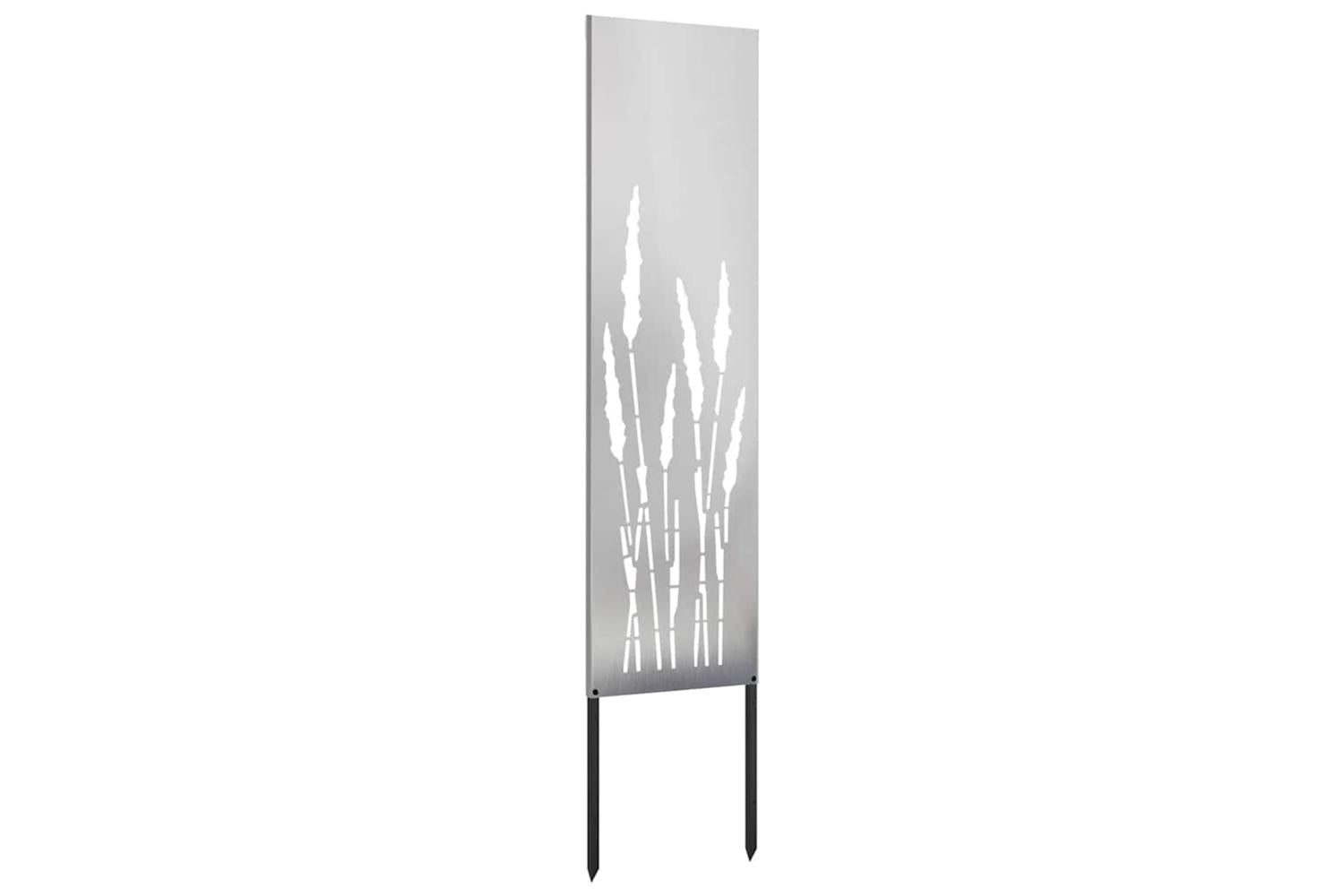 Garden Privacy Screen Silver 32 X140cm Stainless Steel-4