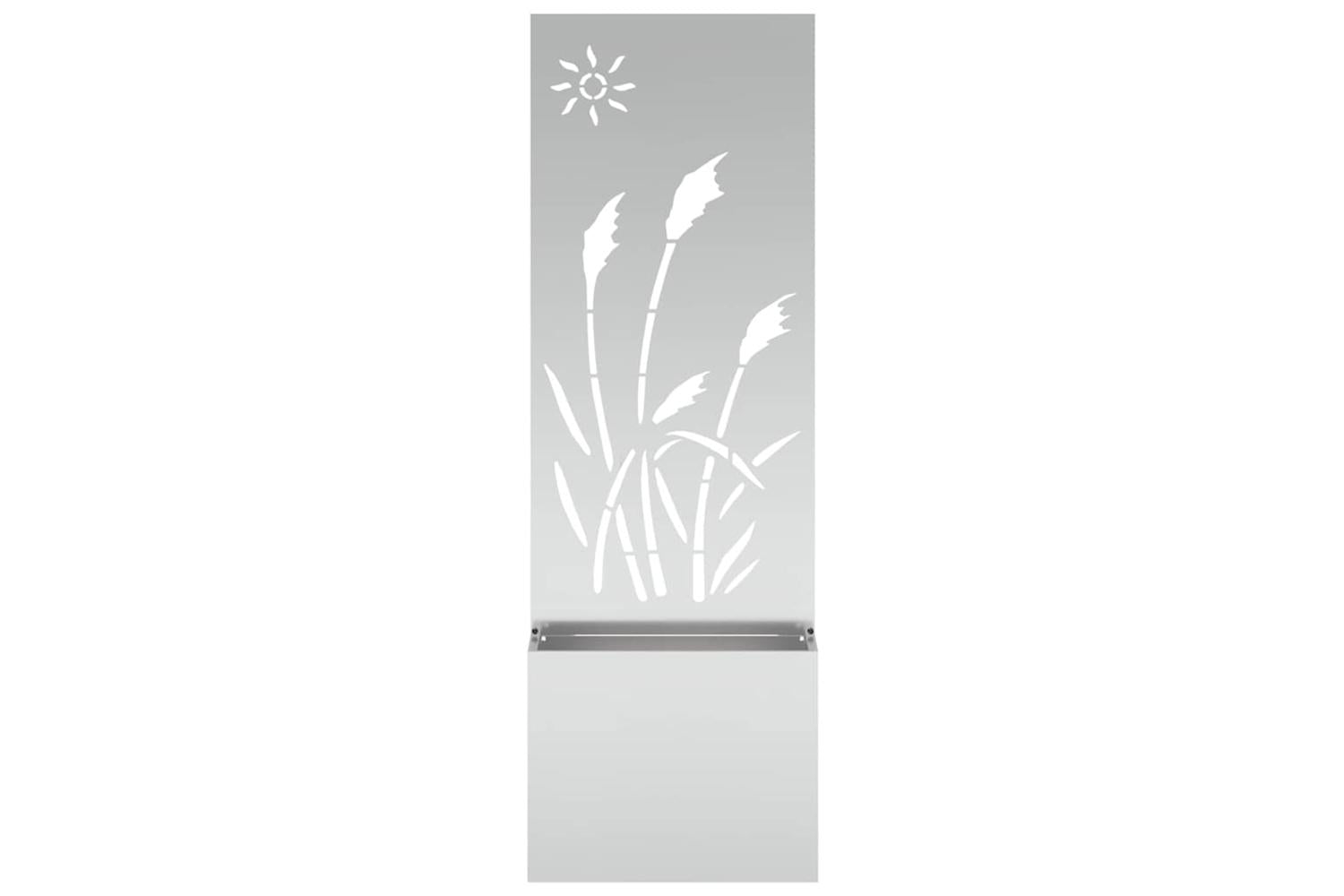 Garden Privacy Screen Silver 50 X 140 Cm Galvanised Steel-5