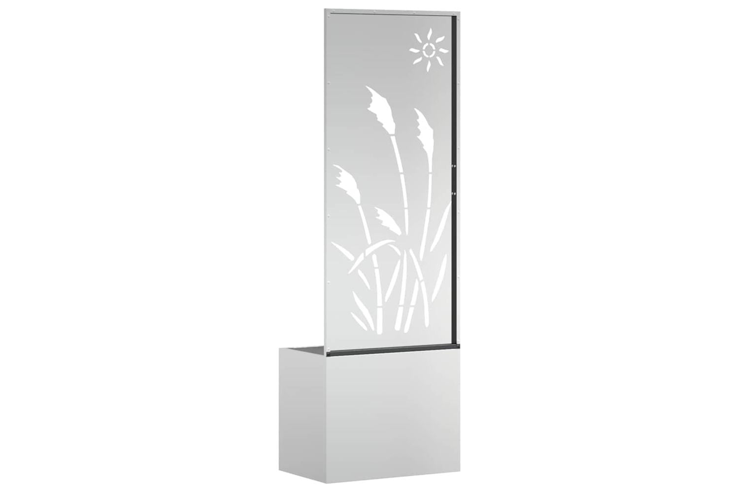 Garden Privacy Screen Silver 50 X 140 Cm Galvanised Steel-7