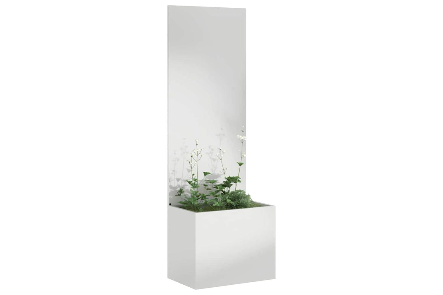 Garden Privacy Screen Silver 50 X 140 Cm Galvanised Steel-3