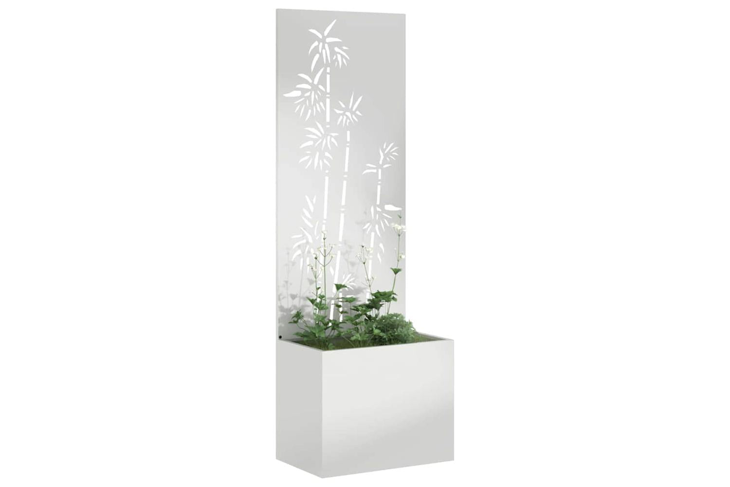 Garden Privacy Screen Silver 50 X 140 Cm Galvanised Steel-3