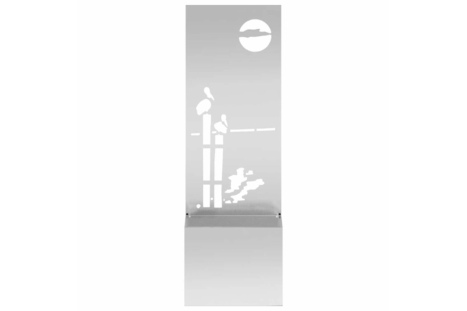 Garden Privacy Screen Silver 50 X 140 Cm Galvanised Steel-5