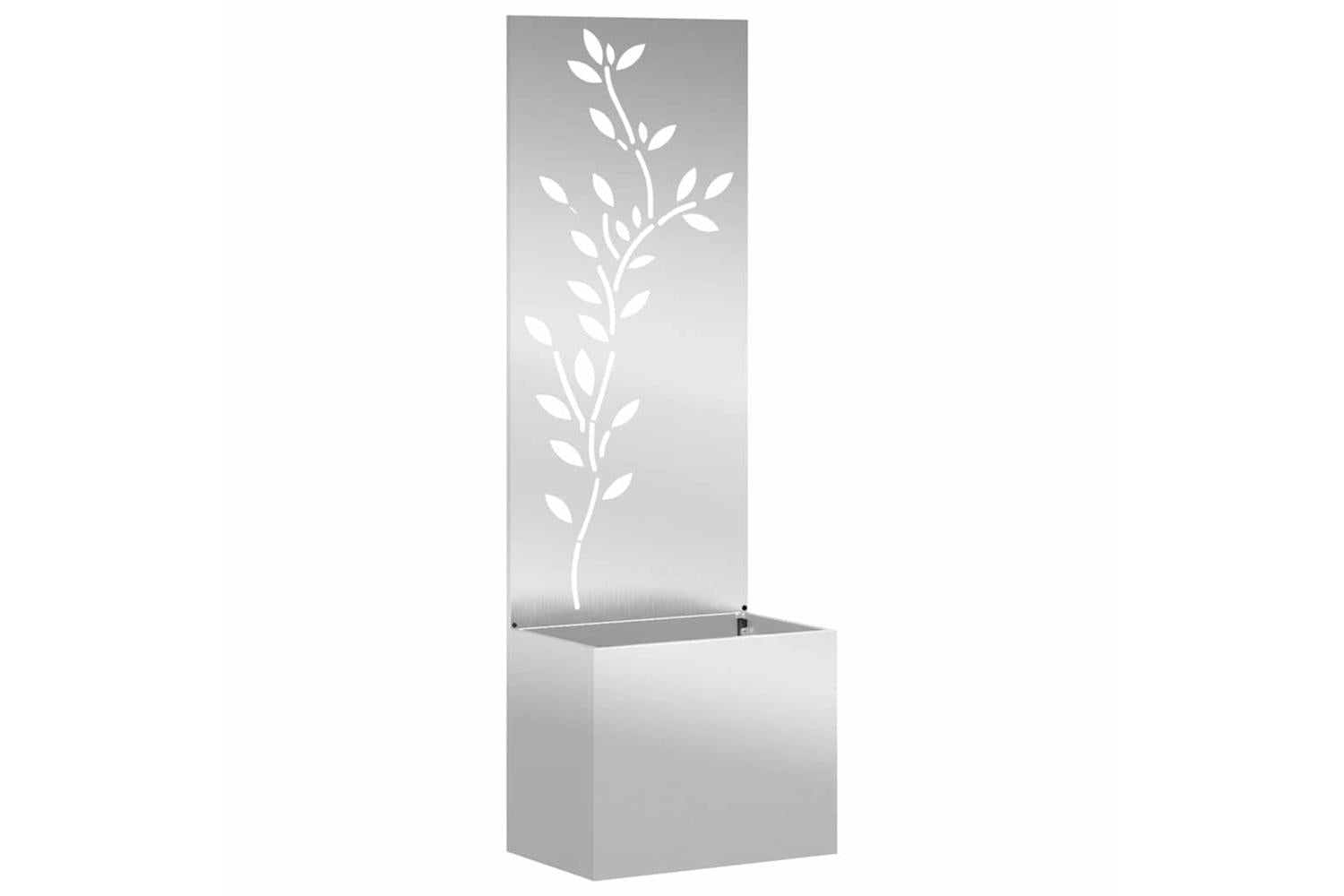 Garden Privacy Screen Silver 50 X 140 Cm Galvanised Steel-2