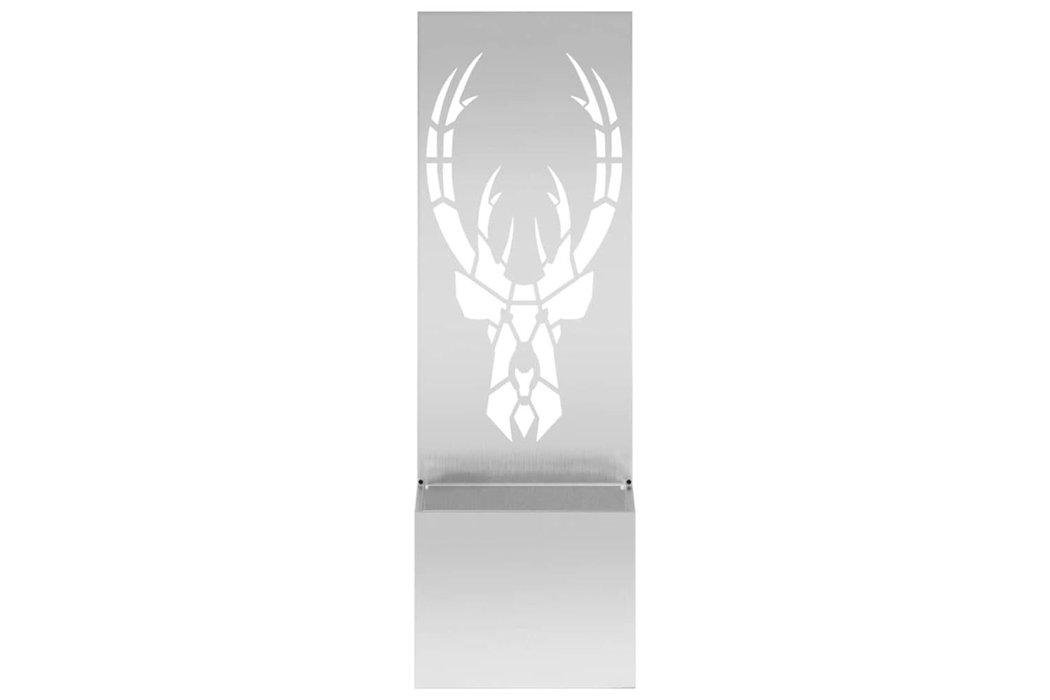 Garden Privacy Screen Silver 50 X 140 Cm Galvanised Steel-5