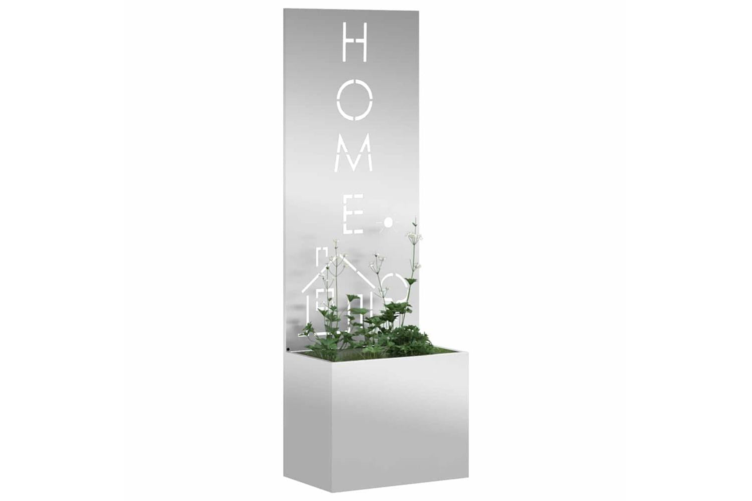 Garden Privacy Screen Silver 50 X 140 Cm Galvanised Steel-3