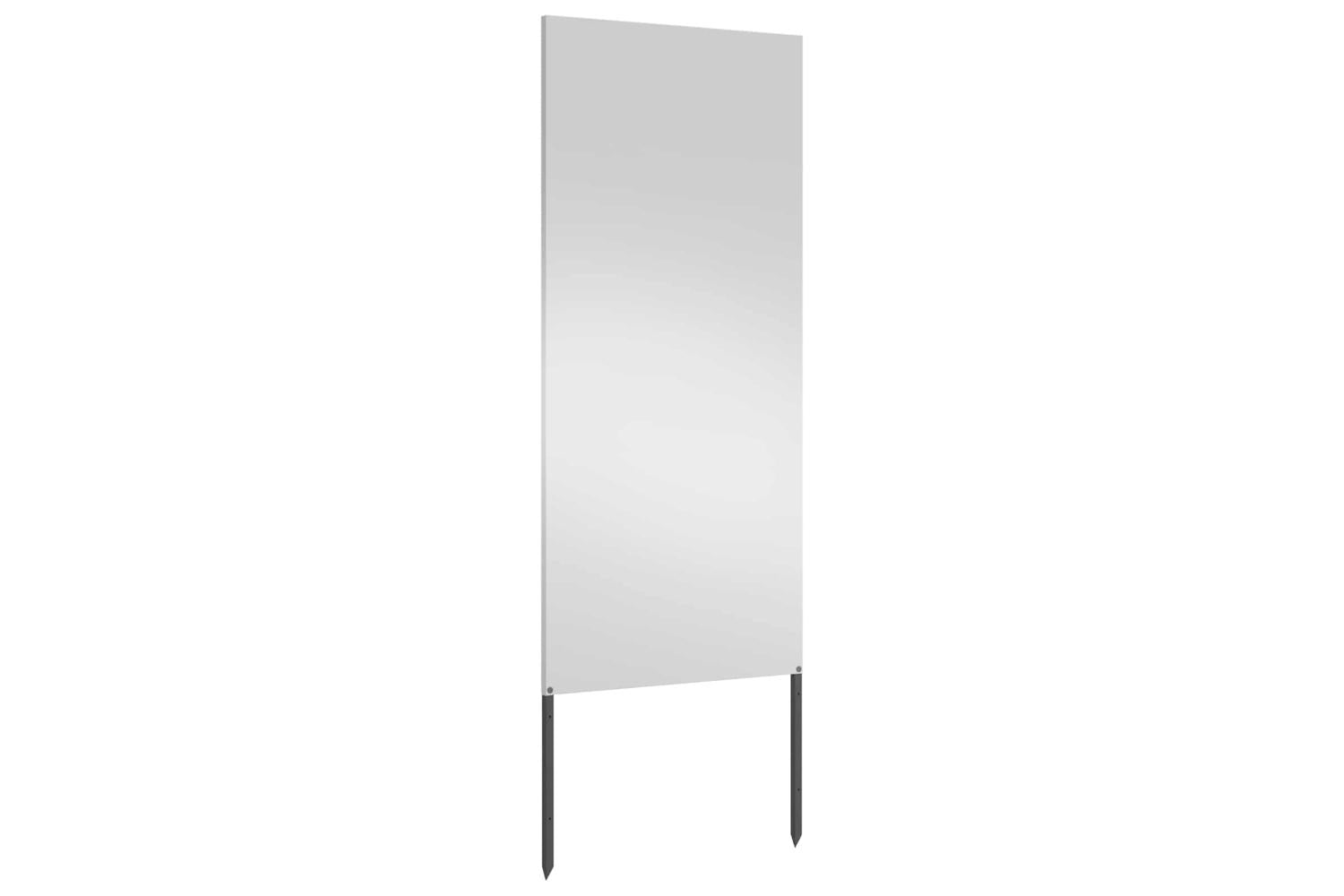 Garden Privacy Screen Silver 50 X140cm Galvanised Steel-4
