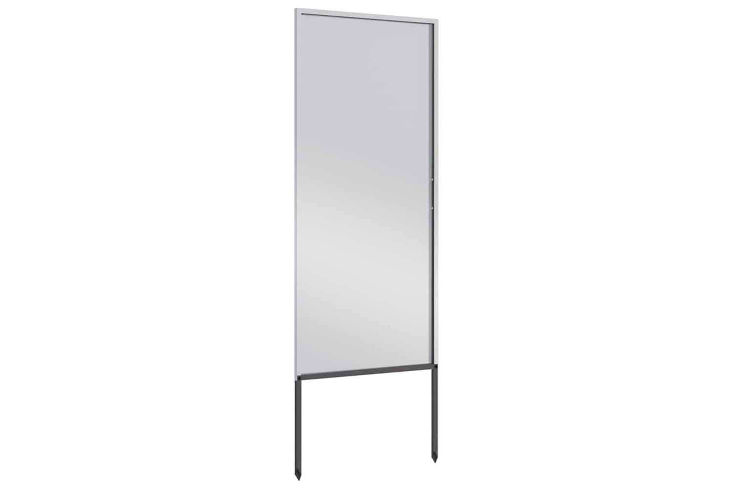 Garden Privacy Screen Silver 50 X140cm Galvanised Steel-5