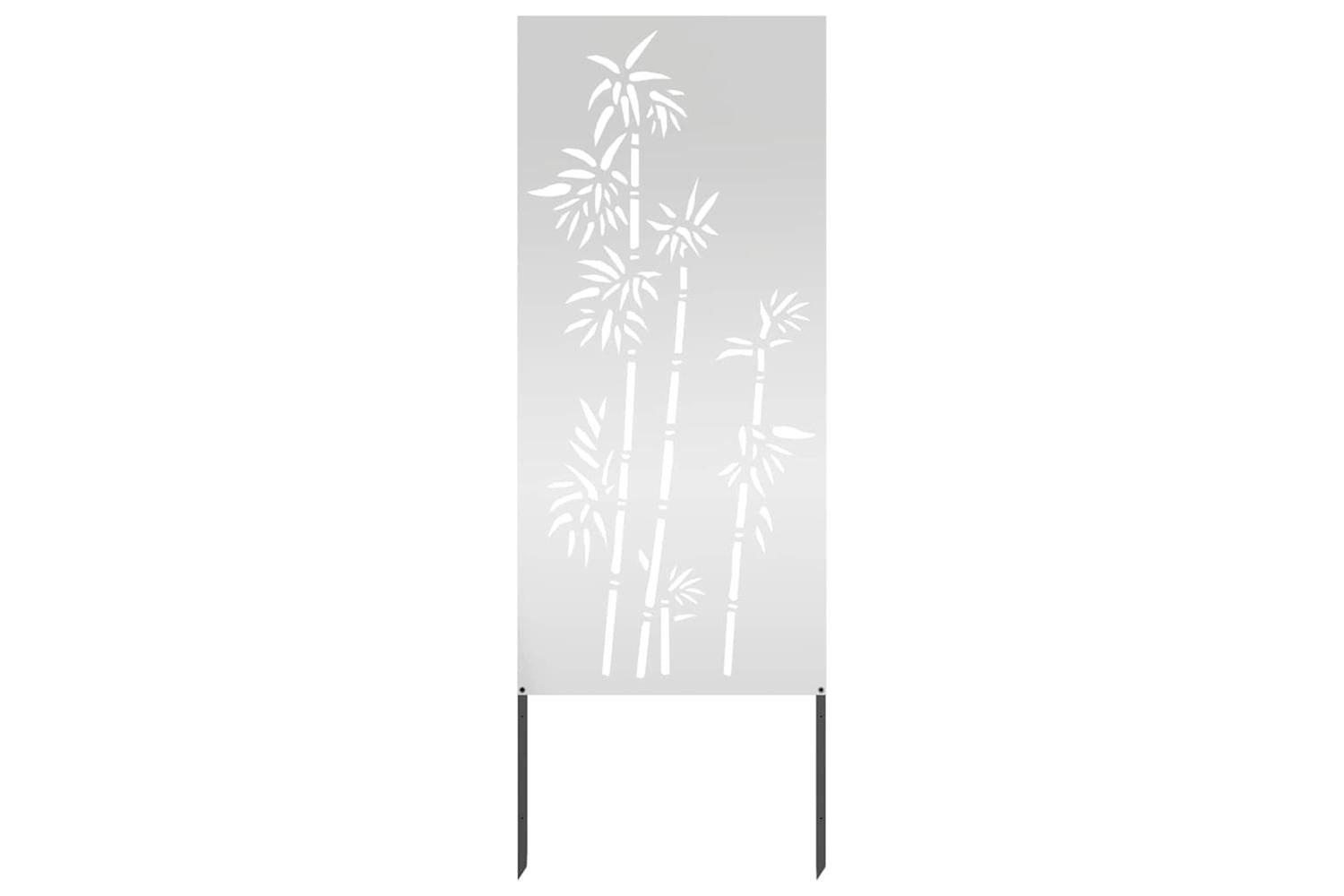 Garden Privacy Screen Silver 50 X140cm Galvanised Steel