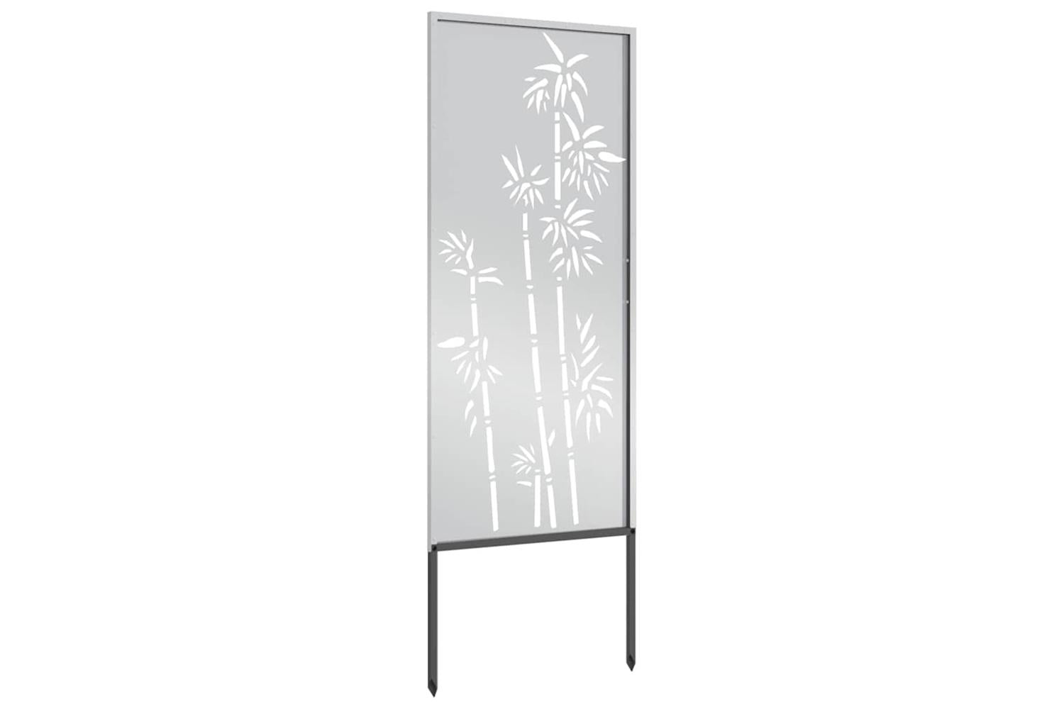 Garden Privacy Screen Silver 50 X140cm Galvanised Steel-5