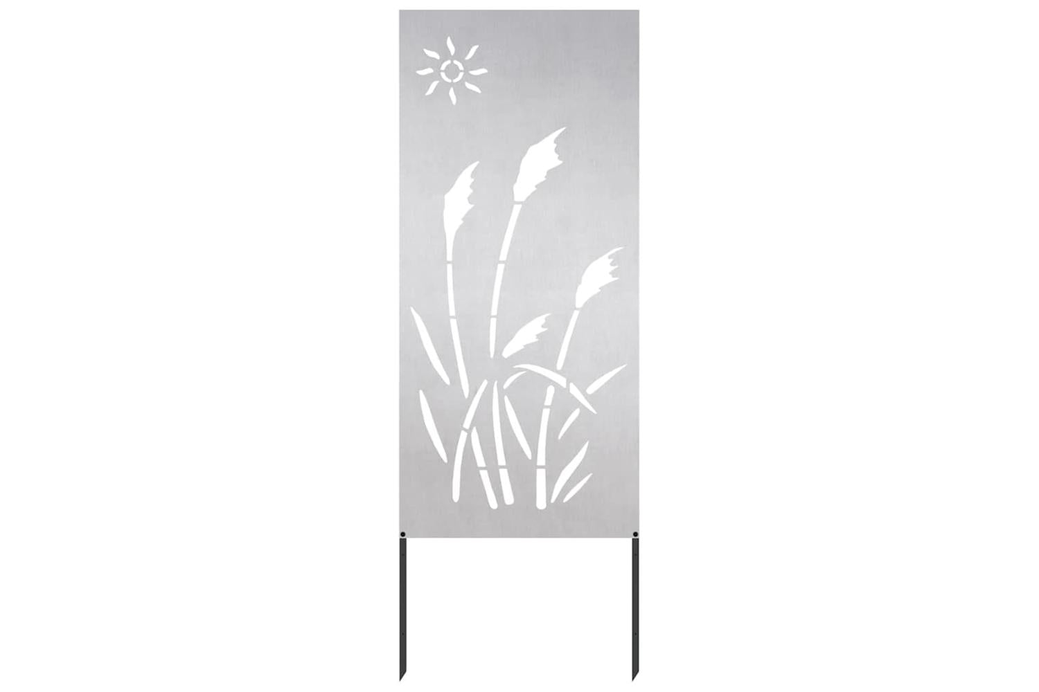 Garden Privacy Screen Silver 50 X140cm Stainless Steel-2