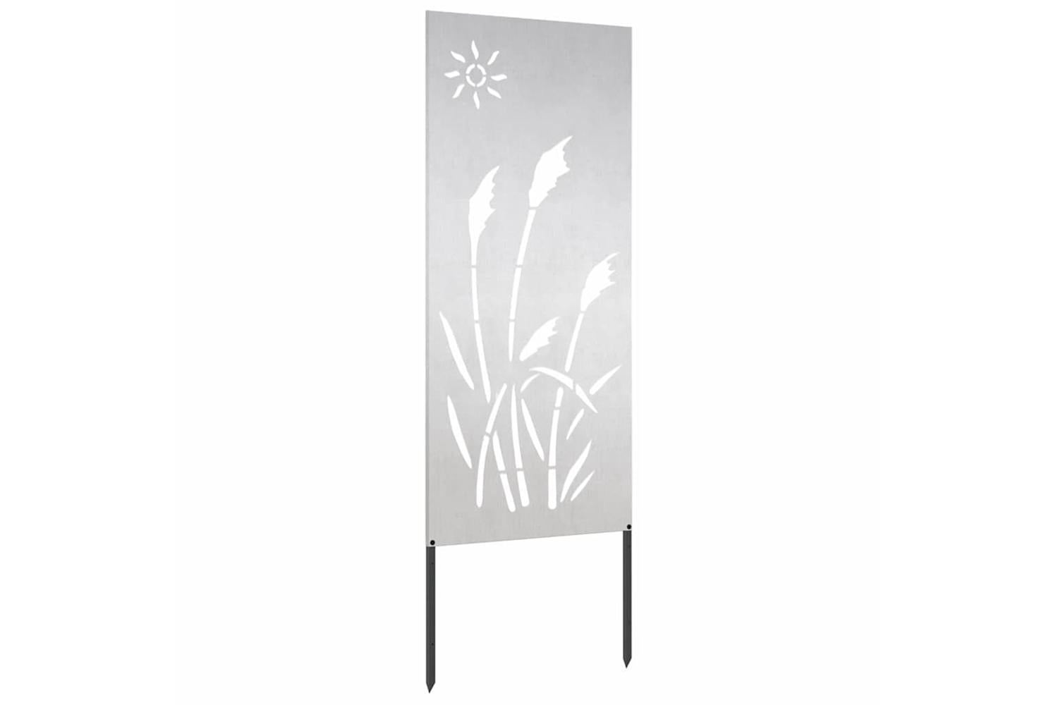 Garden Privacy Screen Silver 50 X140cm Stainless Steel-4