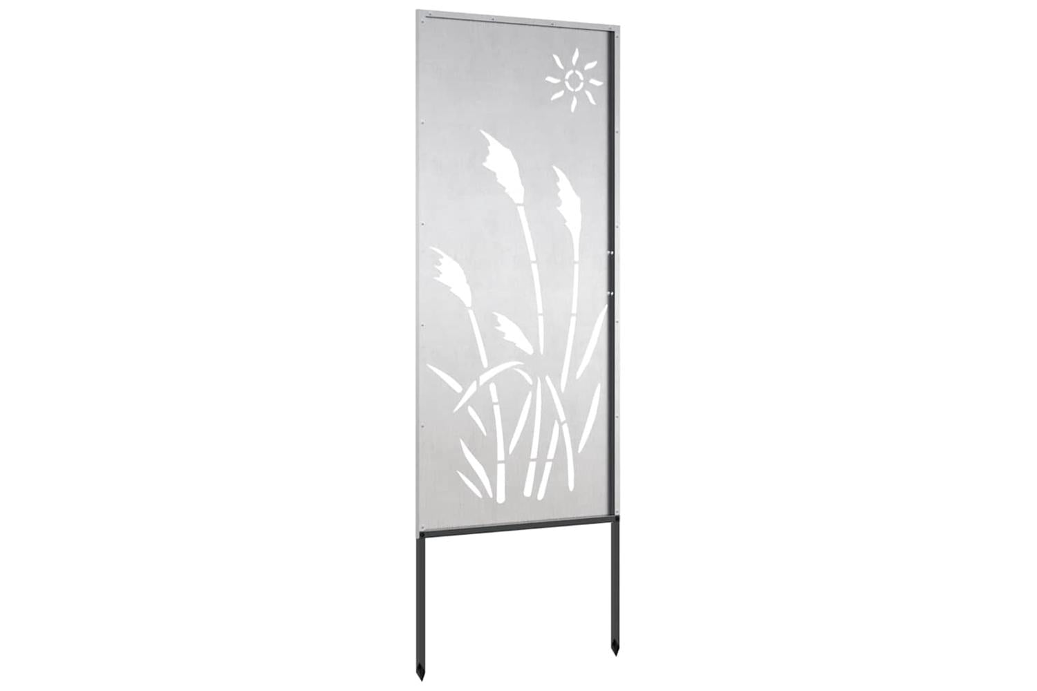 Garden Privacy Screen Silver 50 X140cm Stainless Steel-5