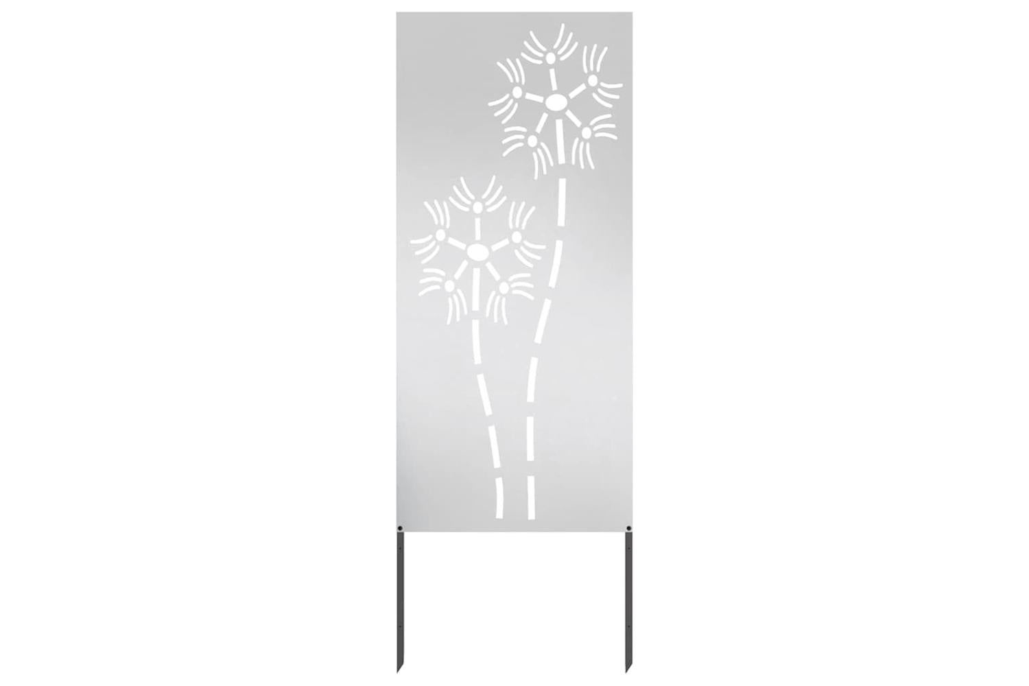 Garden Privacy Screen Silver 50 X140cm Stainless Steel-4