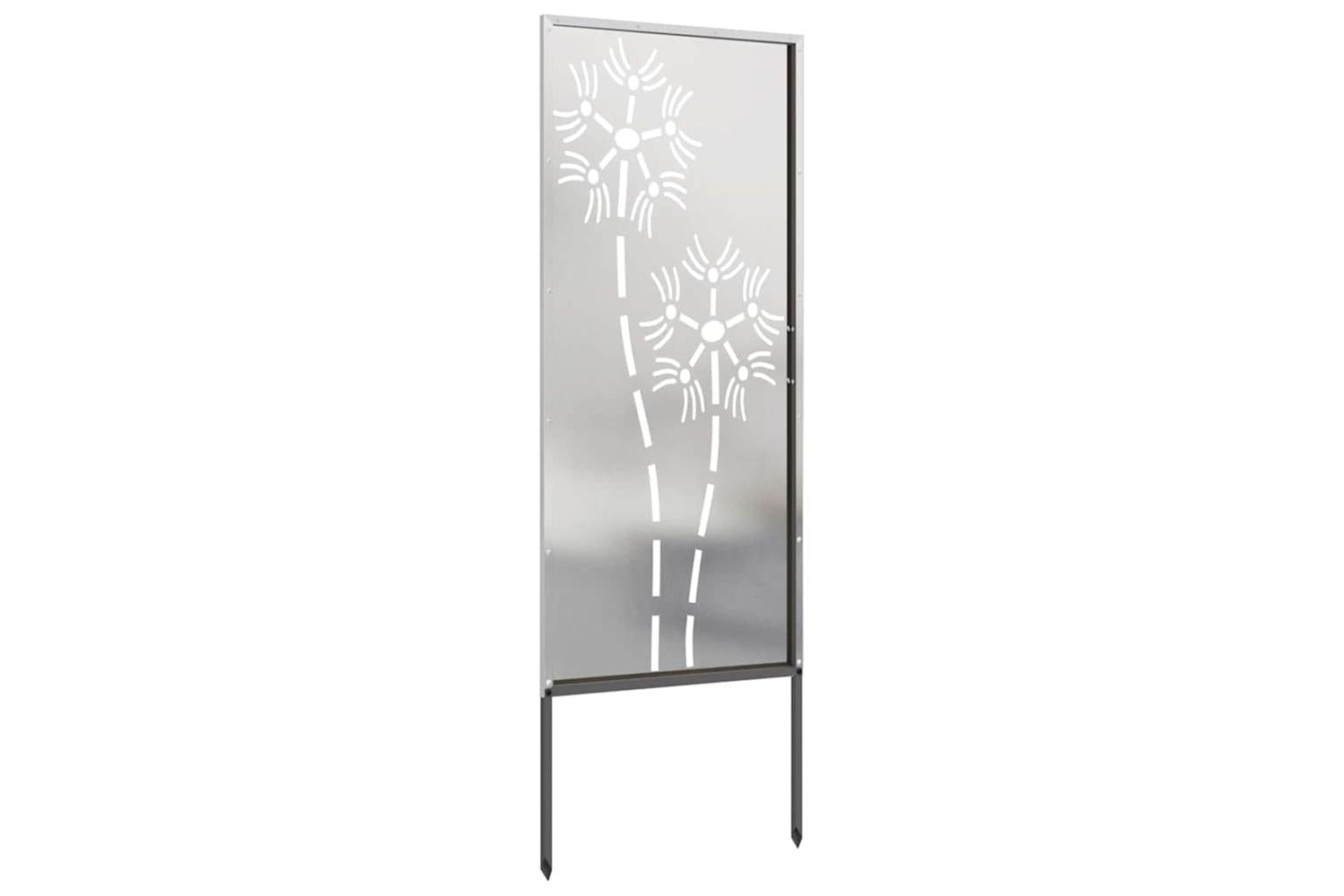 Garden Privacy Screen Silver 50 X140cm Stainless Steel-6