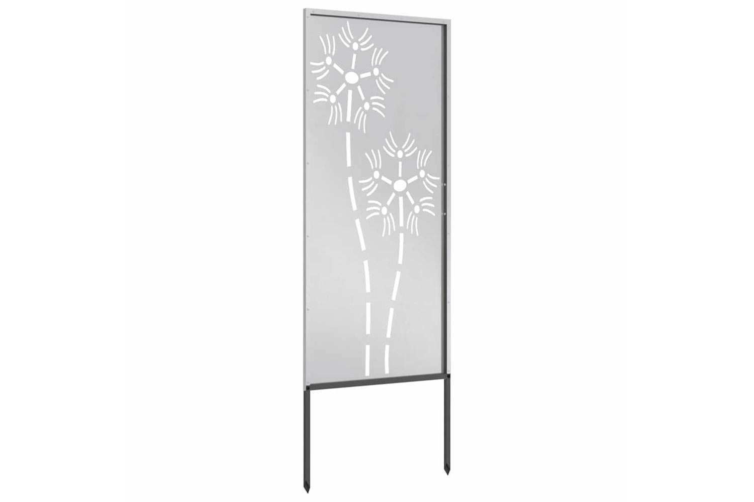 Garden Privacy Screen Silver 50 X140cm Stainless Steel-7