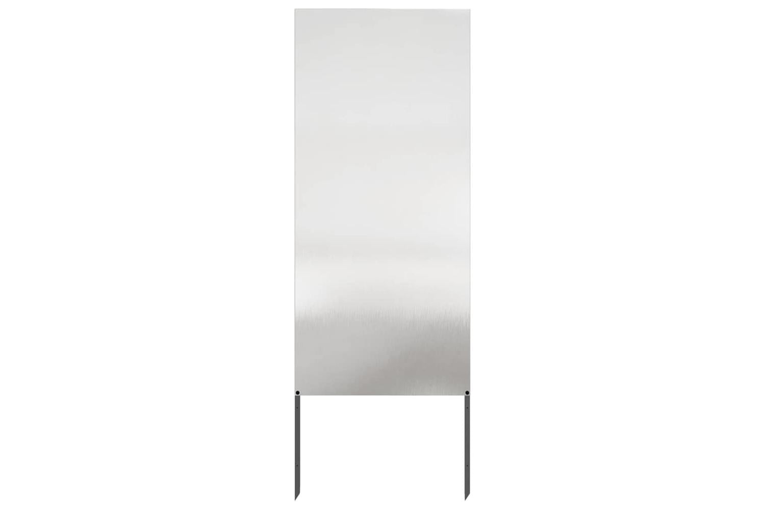 Garden Privacy Screen Silver 50 X140cm Stainless Steel