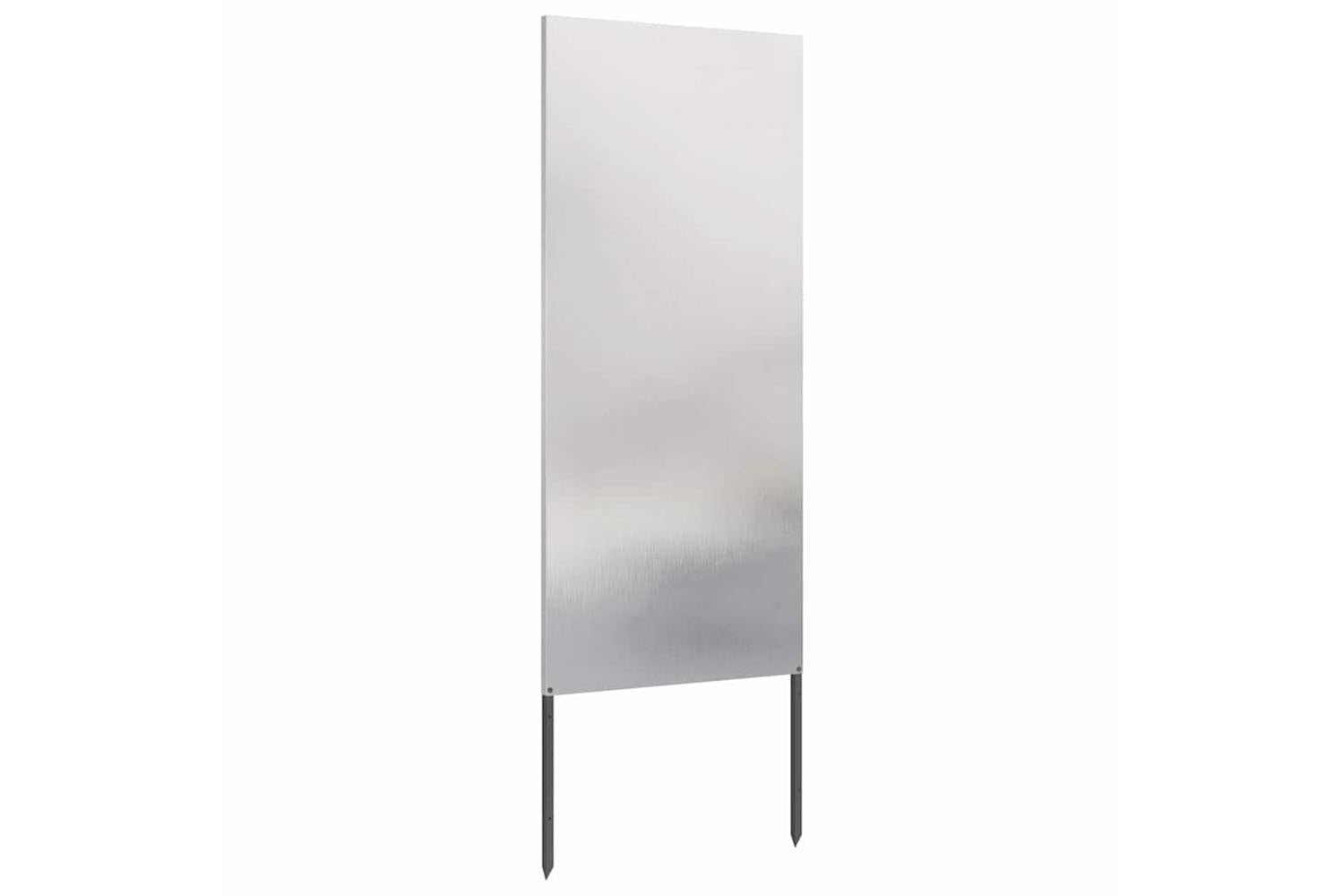 Garden Privacy Screen Silver 50 X140cm Stainless Steel-4