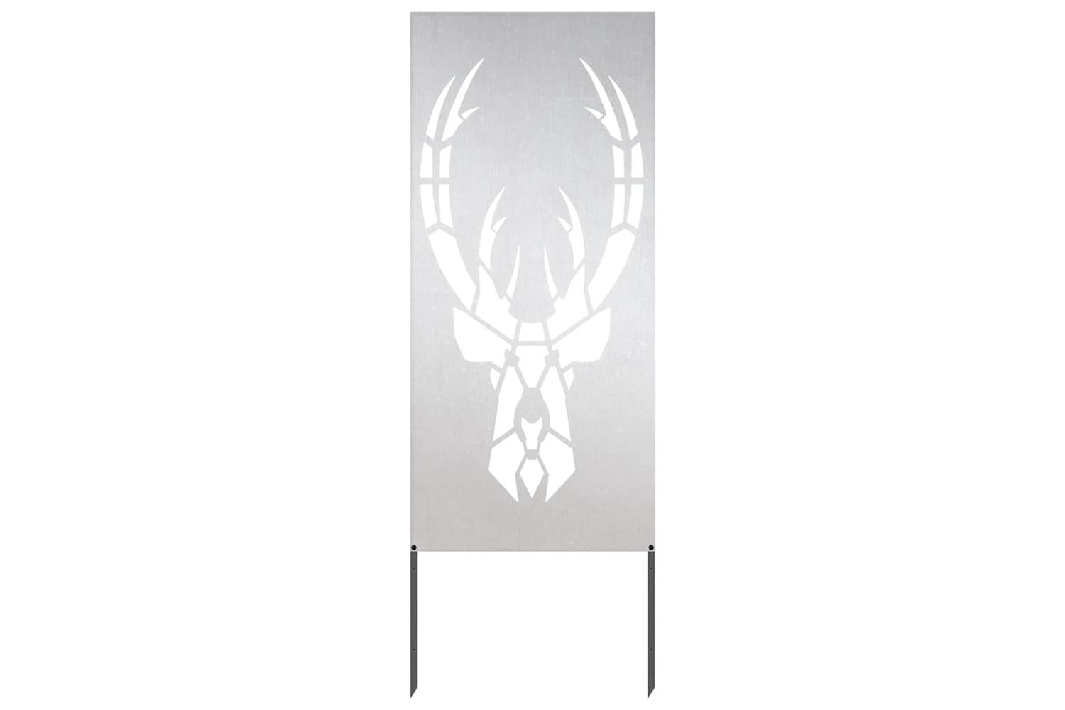 Garden Privacy Screen Silver 50 X140cm Stainless Steel-2