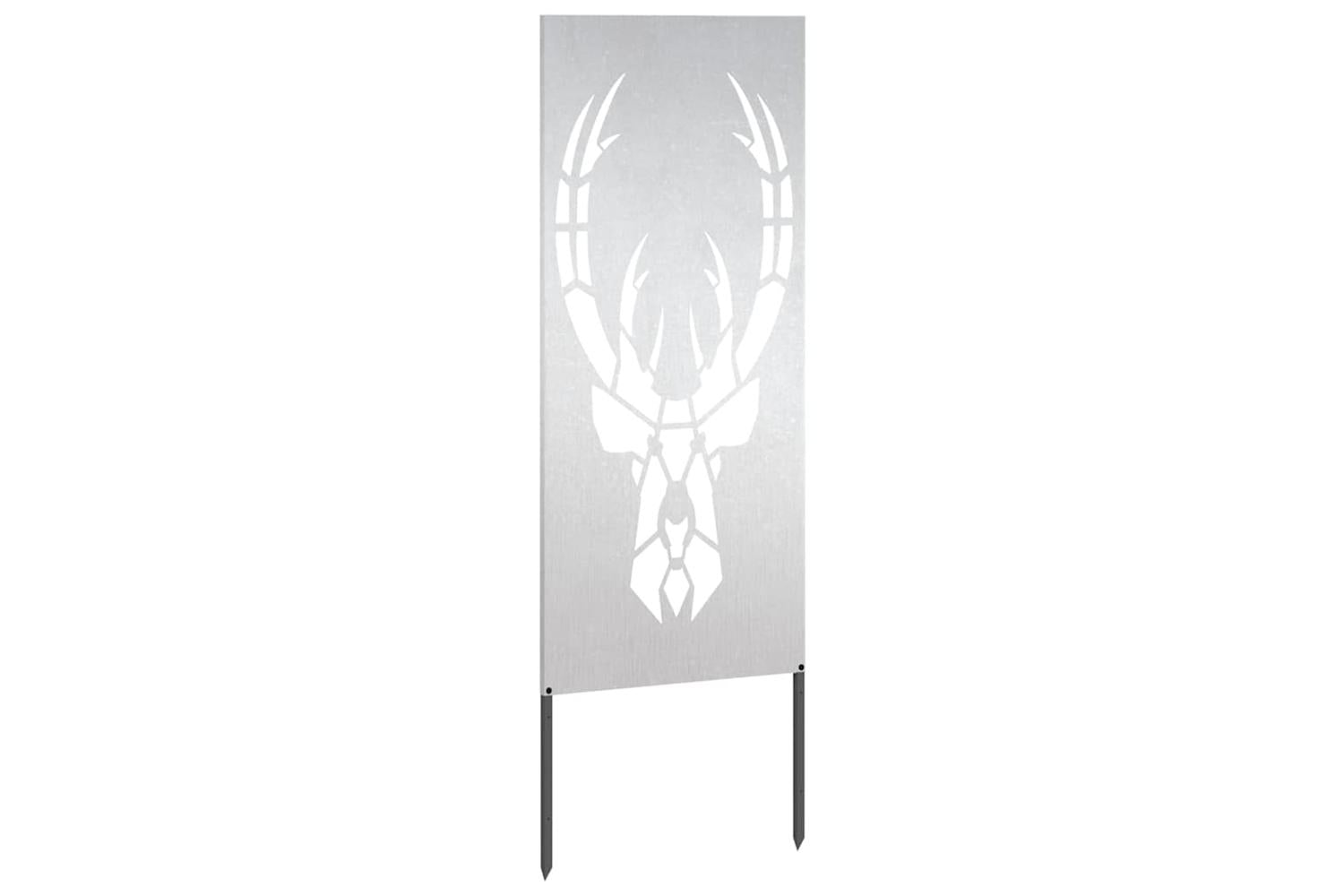 Garden Privacy Screen Silver 50 X140cm Stainless Steel-4