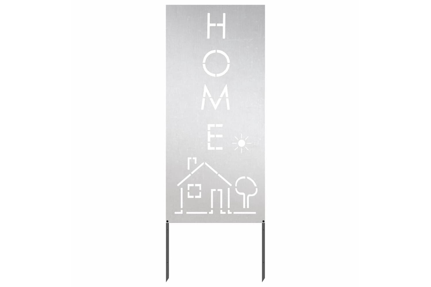 Garden Privacy Screen Silver 50 X140cm Stainless Steel