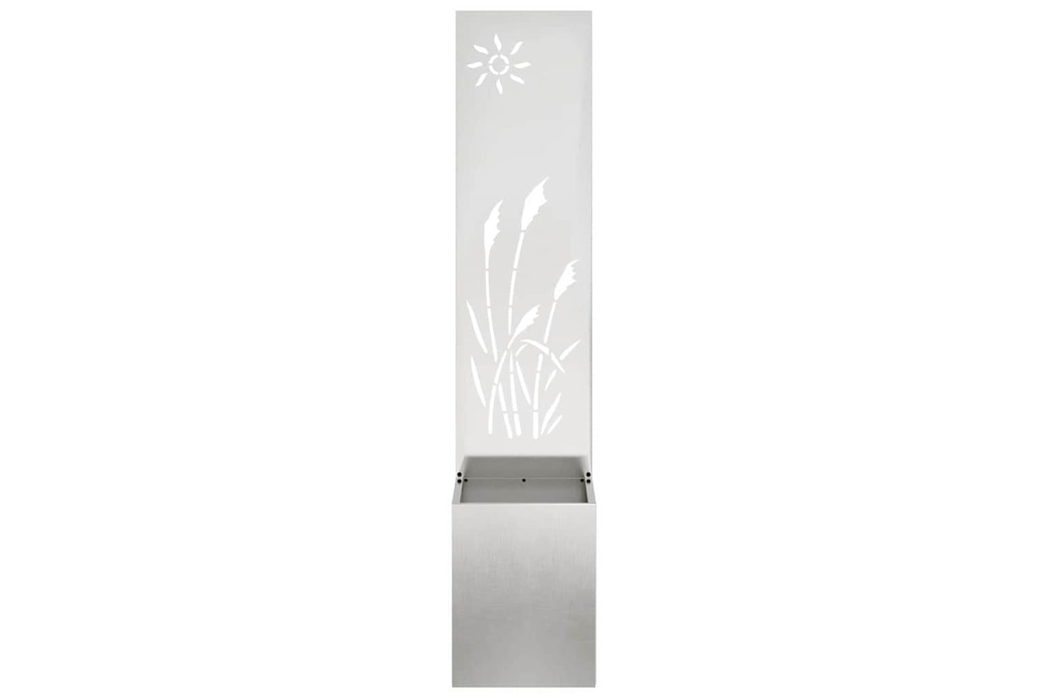 Garden Privacy Screen Sliver 32 X 140 Cm Stainless Steel-5