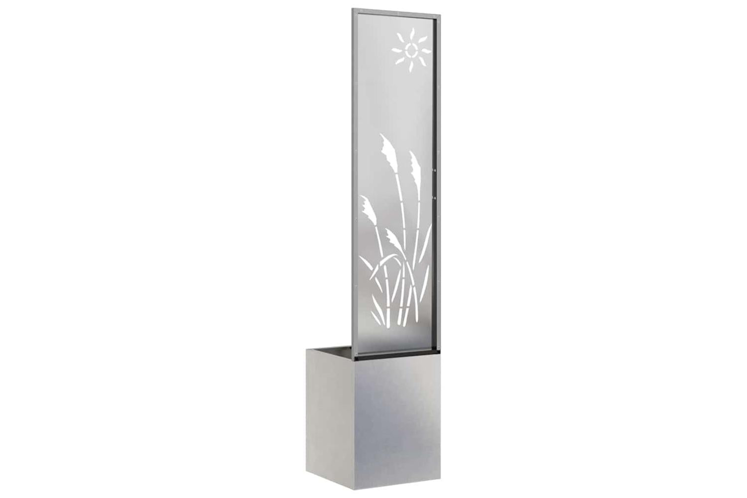Garden Privacy Screen Sliver 32 X 140 Cm Stainless Steel-7