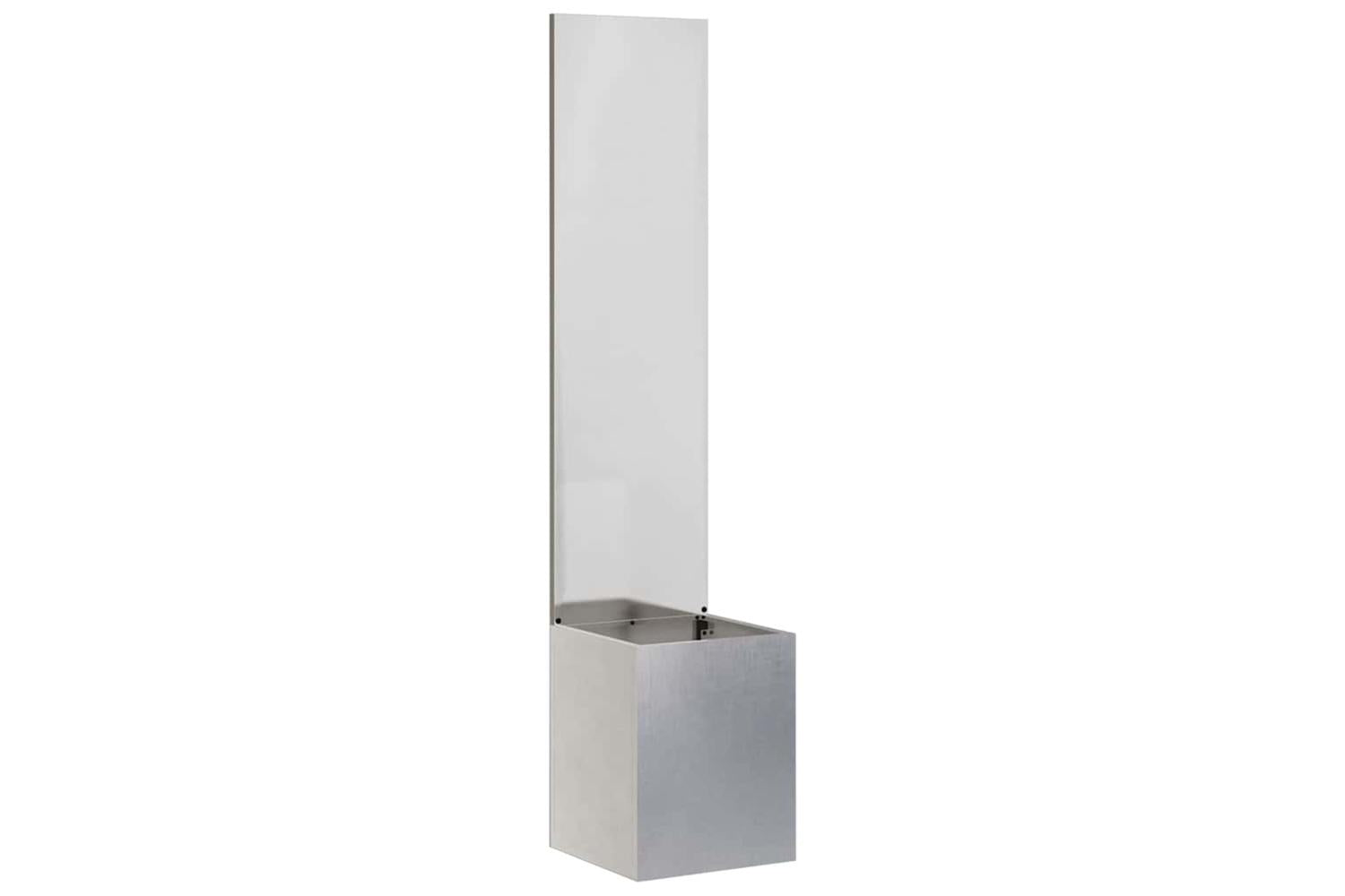 Garden Privacy Screen Sliver 32 X 140 Cm Stainless Steel-2