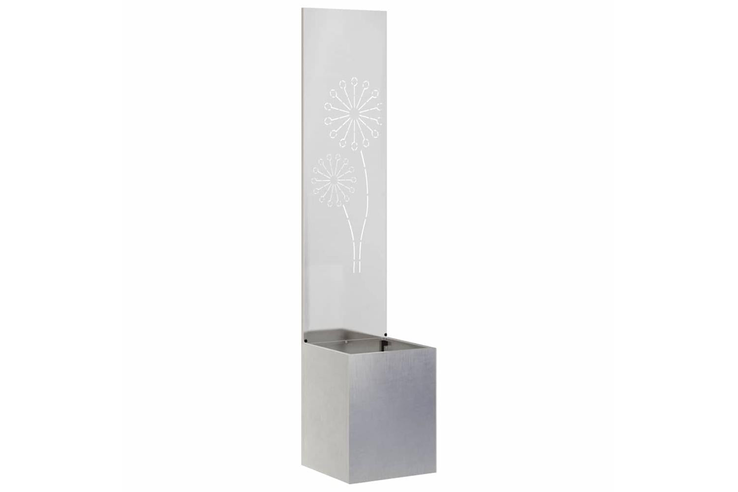 Garden Privacy Screen Sliver 32 X 140 Cm Stainless Steel-2