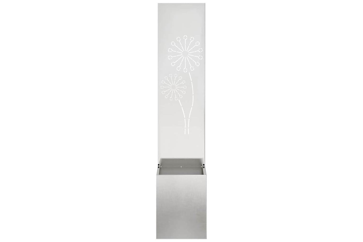 Garden Privacy Screen Sliver 32 X 140 Cm Stainless Steel-5
