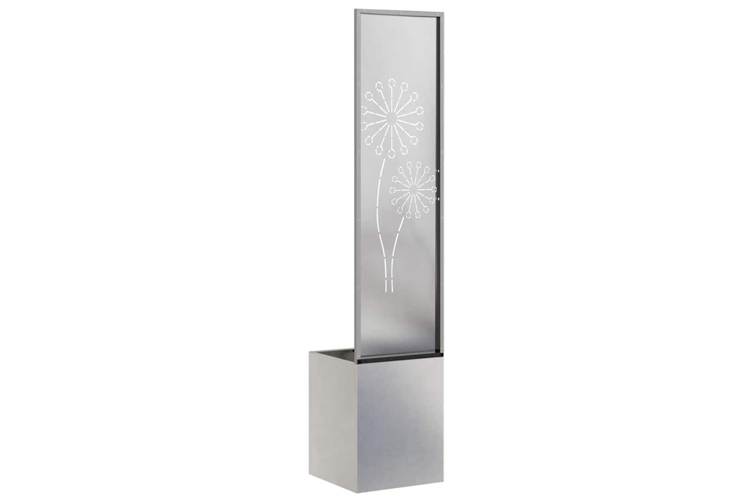 Garden Privacy Screen Sliver 32 X 140 Cm Stainless Steel-7