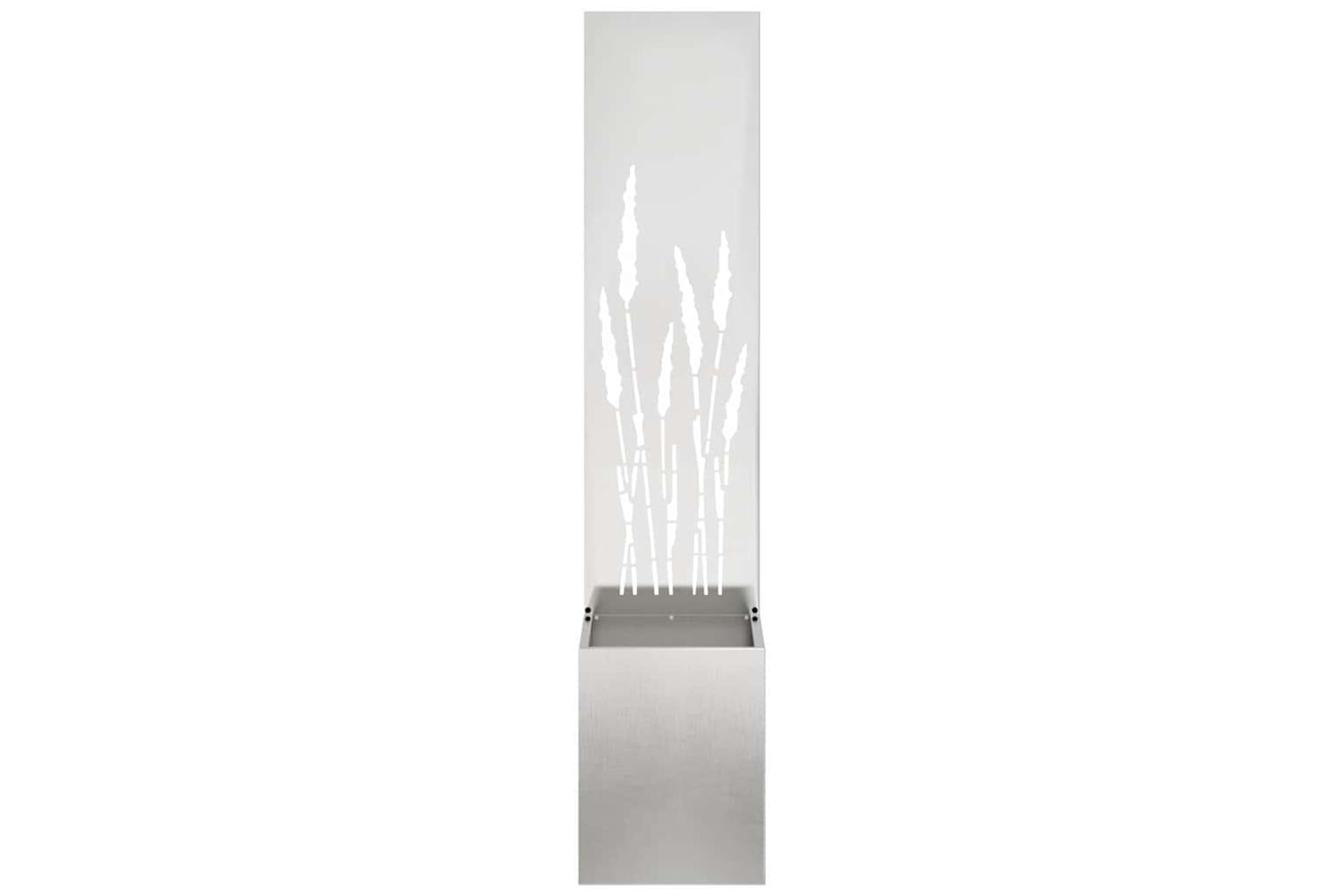 Garden Privacy Screen Sliver 32 X 140 Cm Stainless Steel-5